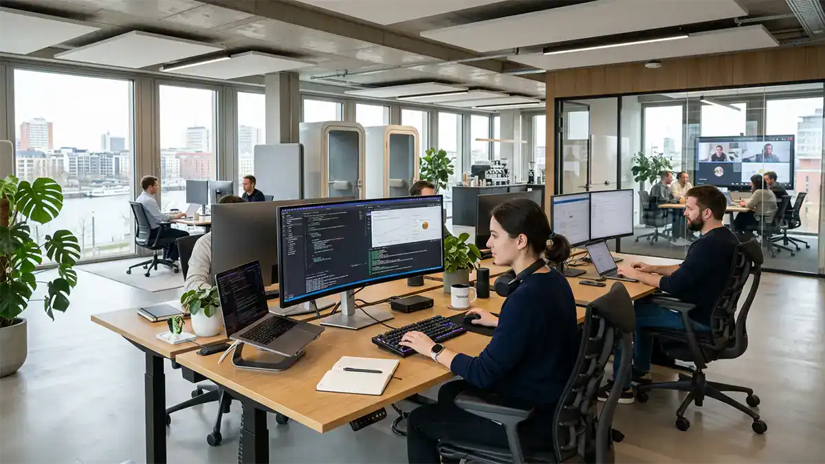 Büro, Menschen am Schreibtisch