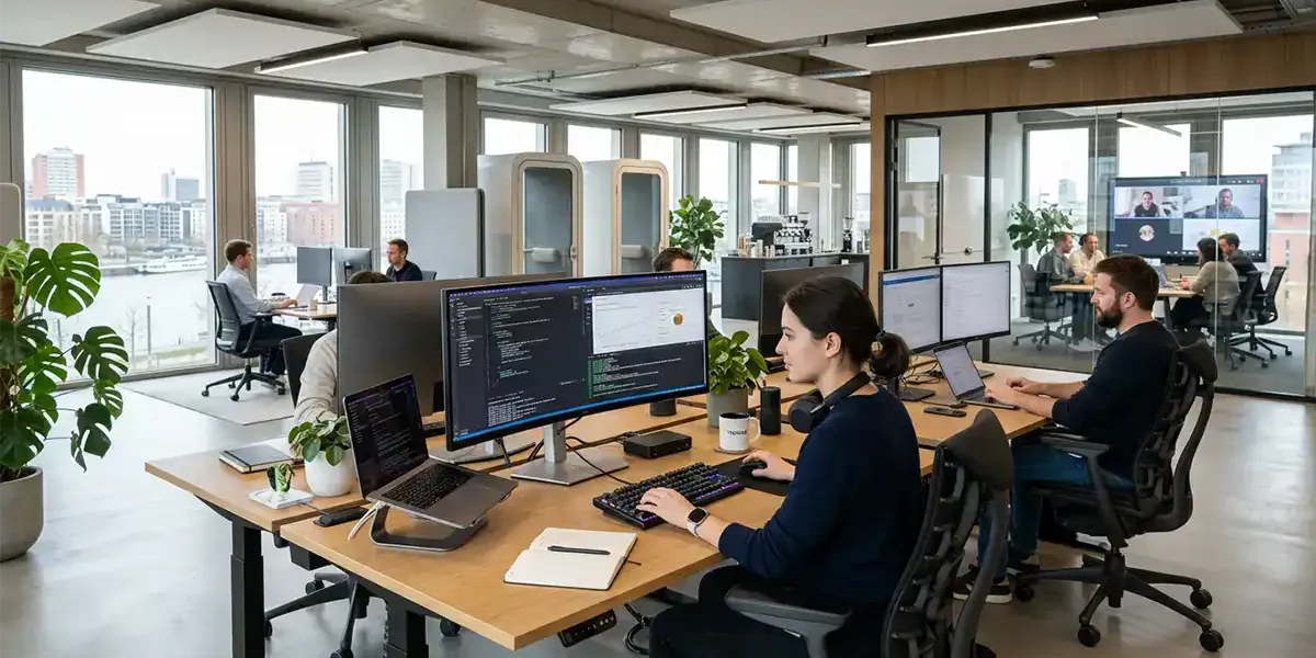 Büro, Menschen am Schreibtisch