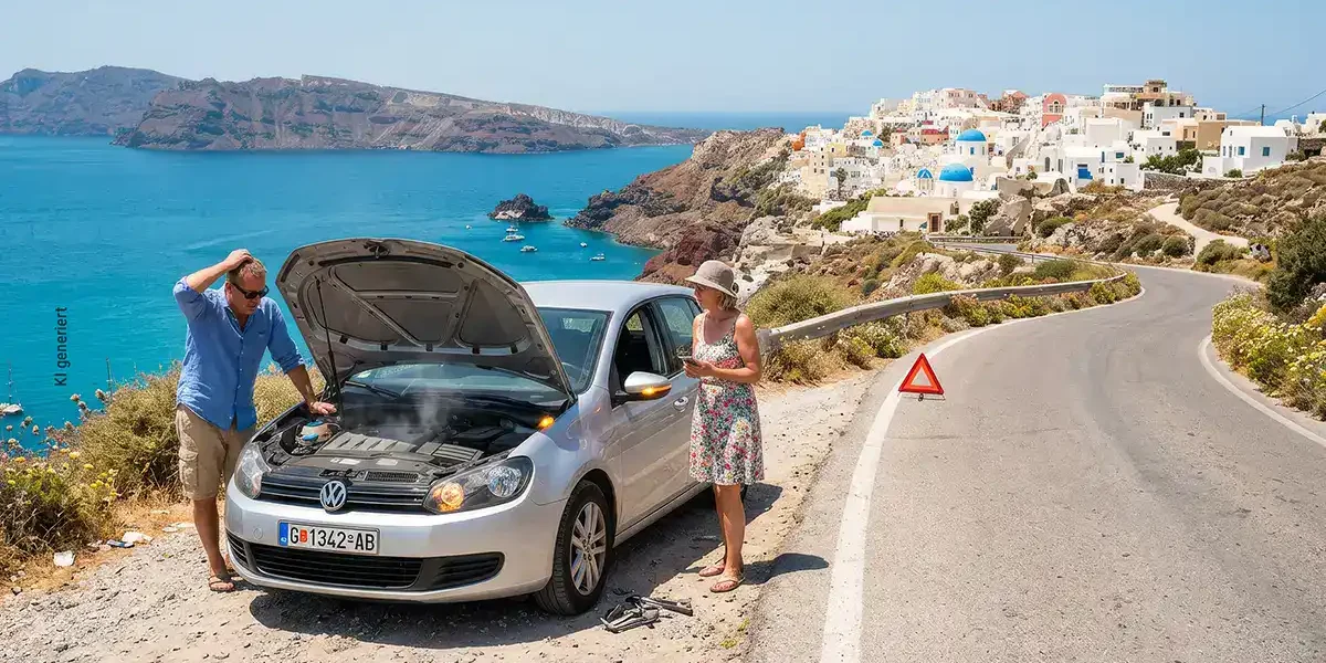Panne mit dem Auto im Urlaub