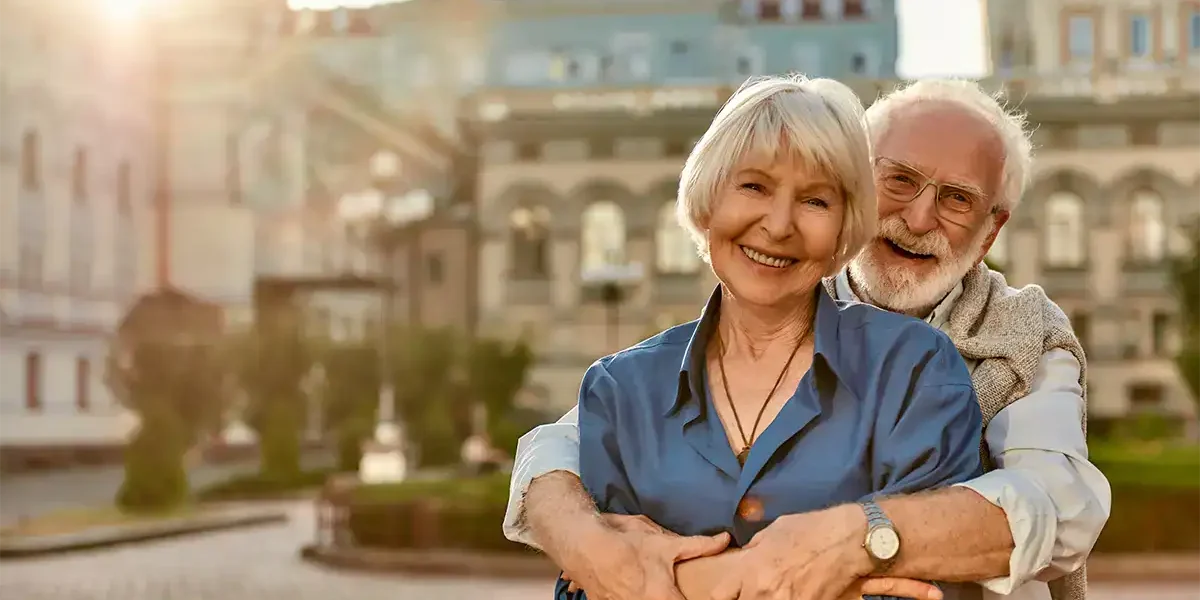 Glückliches Seniorenpaar