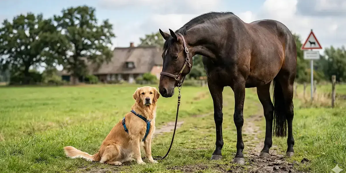 Hund und Pferd