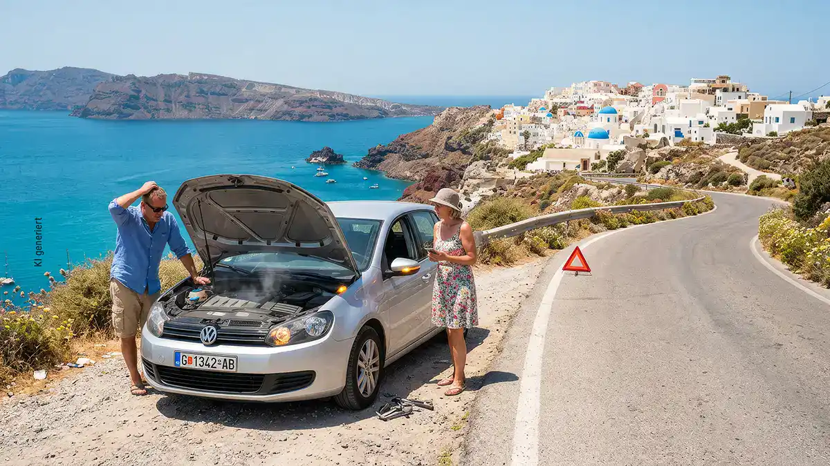 Panne mit dem Auto im Urlaub