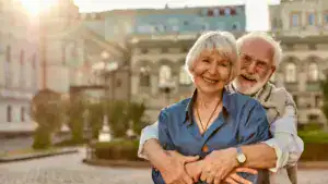 Glückliches Seniorenpaar