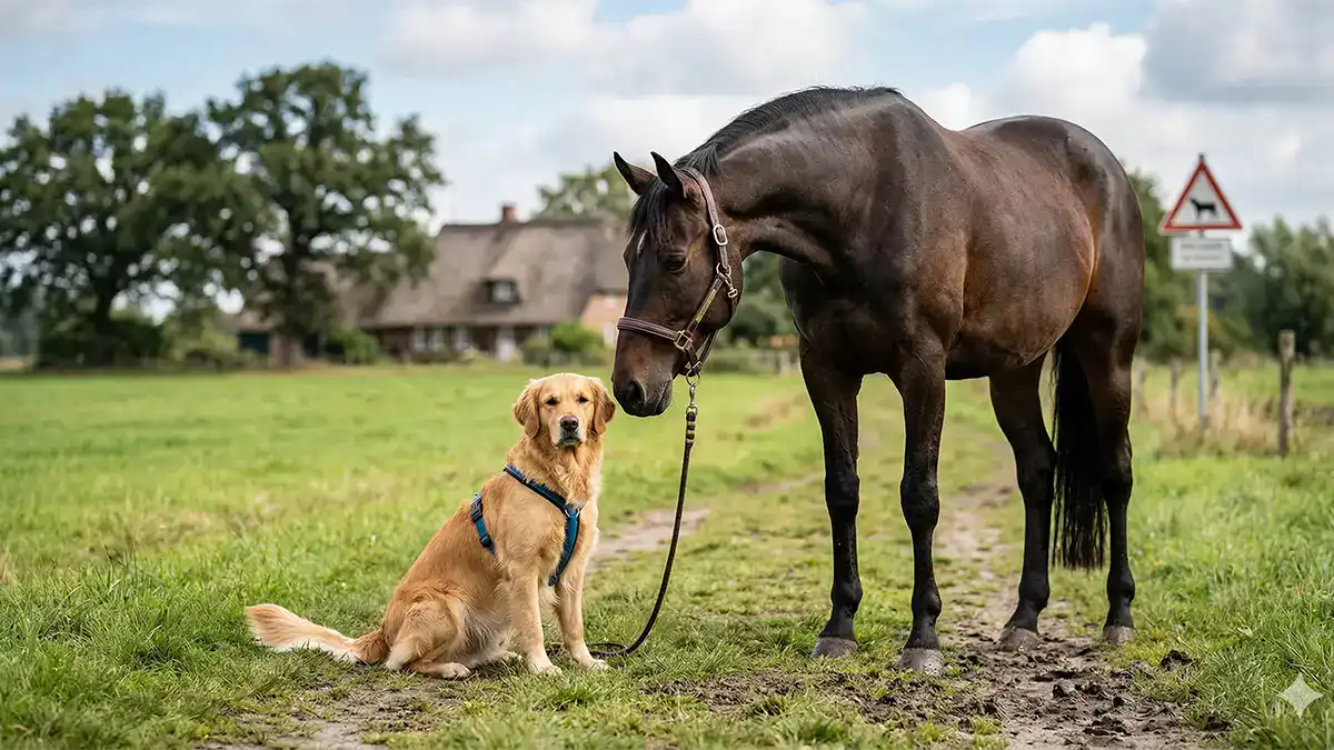 Hund und Pferd